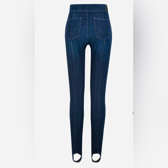 BOGNER Stirrup Jeans Size 27- XS High Waist, Slim Fit for Women Gold Zipper NWT - Picture 2 of 14